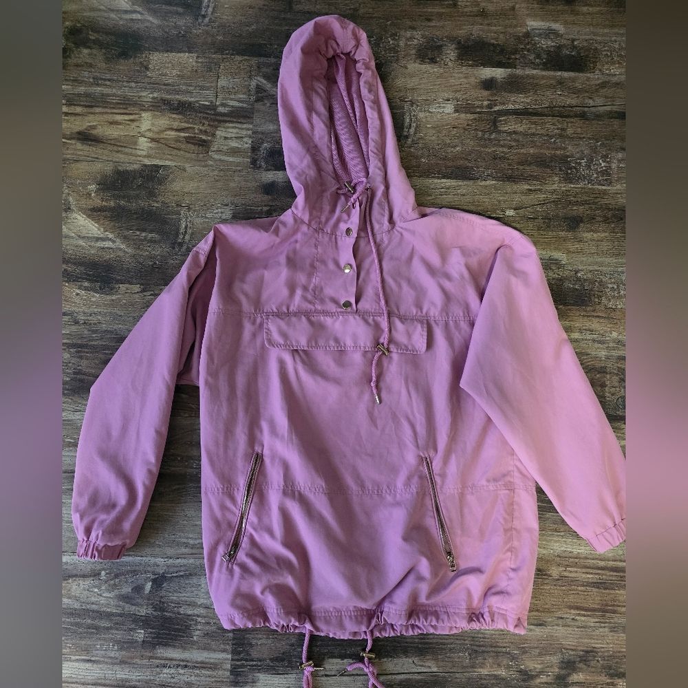 Forever 21 Light Pink Mesh Windbreaker Jacket Pullover